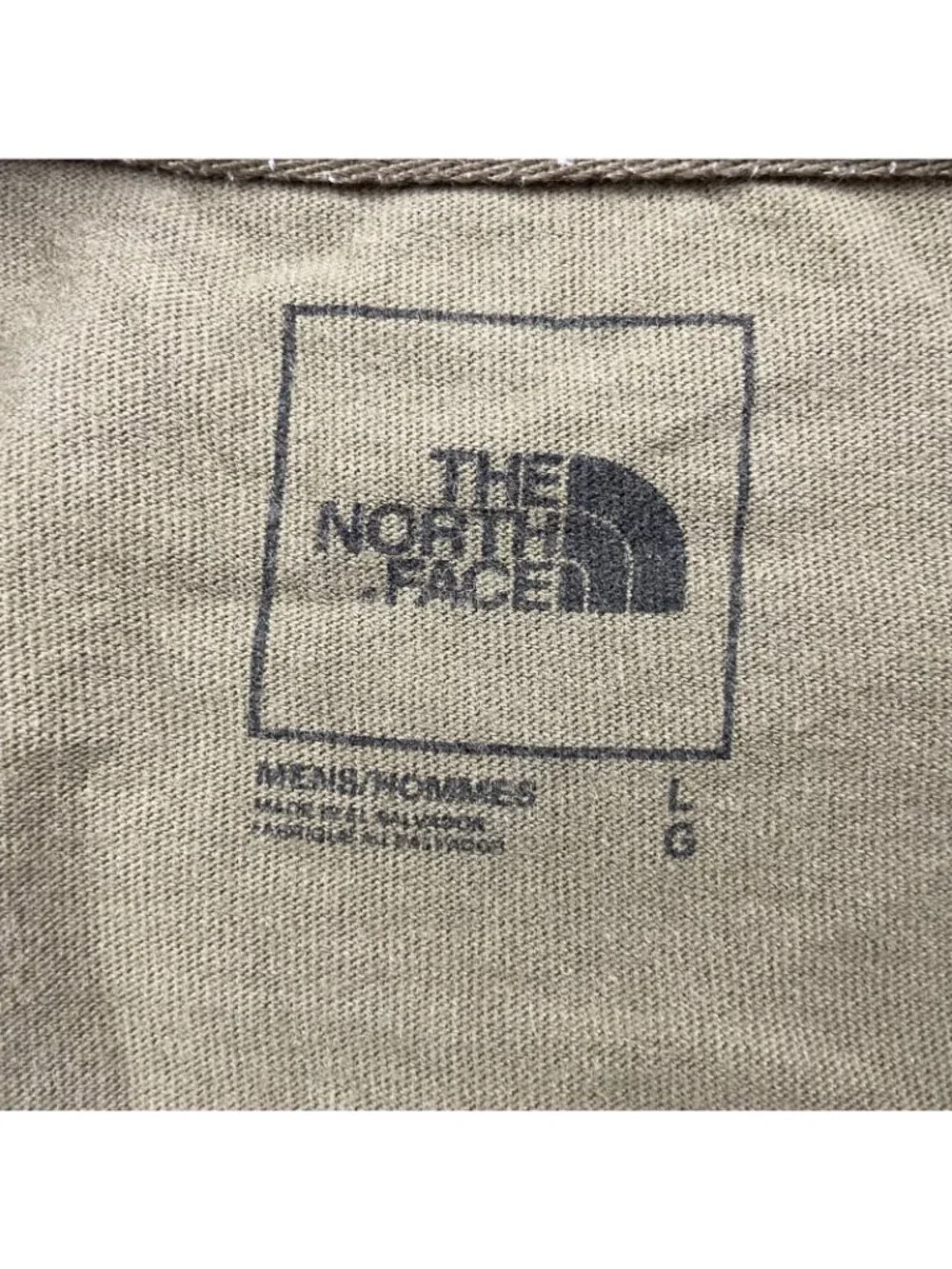 The North Face Men's 100% Cotton L/S Crewneck T-Shirt Green • Large